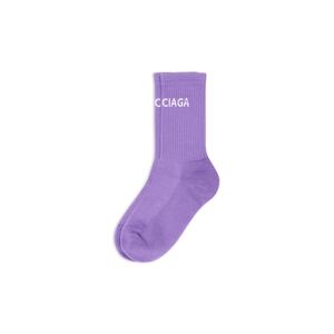 WOMEN'S BALENCIAGA TENNIS SOCKS IN PURPLE