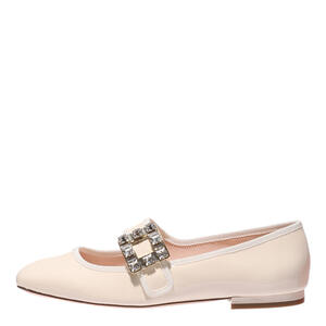Roger Vivier Tre Vivier Strass Buckle Baby Ballerina Flats