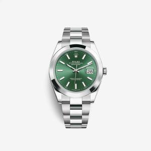Rolex Datejust 41 Mint Green 126300 (Smooth/Oyster)