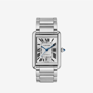 Cartier Tank Must Watch Extra Large Automatic Steel Bracelet Steel