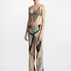 MODULAR BUTTERFLY MESH BRA IN BEIGE