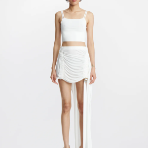 SPLIT STRAP TOP IN WHITE