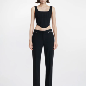 JERSEY CORSET IN BLACK