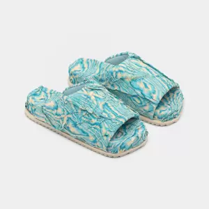 FINN SLIDER Blue plissè