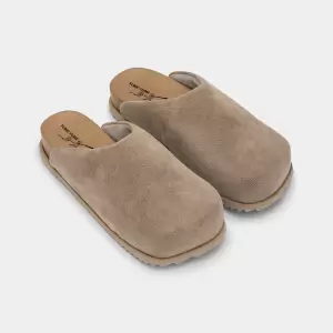 TRUCK SLIDE Beige / Grey suede