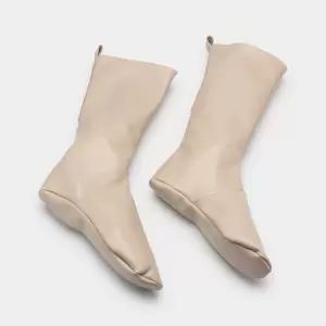 VEGAN LEATHER SOCKS Beige