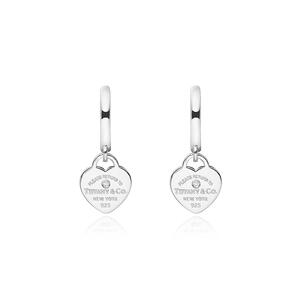 Diamonds Mini Hoop Silver Earrings