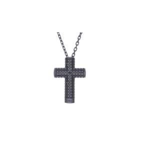 Damiani Metropolitan Diamond Necklace Black Silver