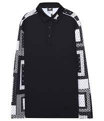 L/S Handkerchief Paneled Polo 