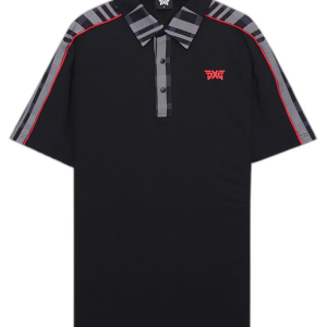 Athletic Fit S/S Plaid Block Sleeve Polo 