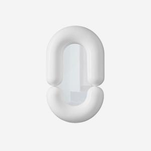 Mustache Zodiac Mirror White