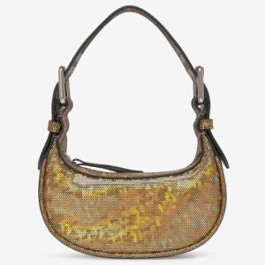 Women's Mini Soho Hologram Leather Tote Bag - Disco Bronze