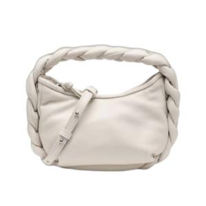 Hereu Espiga Mini Plaited Padded-detail Crossbody Bag Cream