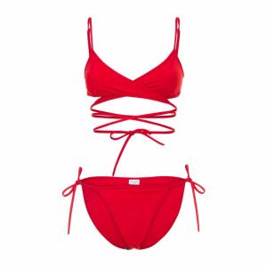 Balenciaga Wrap-Around Nylon Bikini 