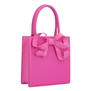 Mini tote bag with bow decoration