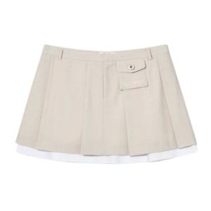 DANIELLE PLEATED SKIRT (SAND)