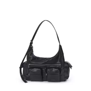 pocket mug bag L - nappa black 