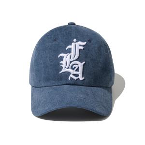 Emblem ball cap indigo
