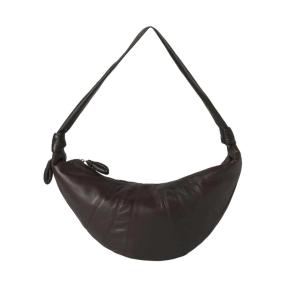 Lemaire Large Croissant Bag Soft Nappa Leather Dark Chocolate