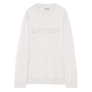 Logo embroidery sweatshirt
