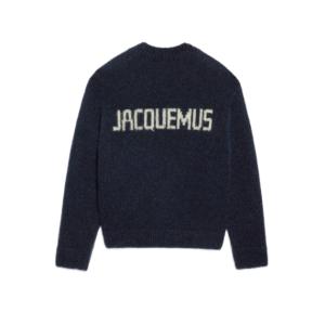 La Maye Pavane jacquard logo sweater