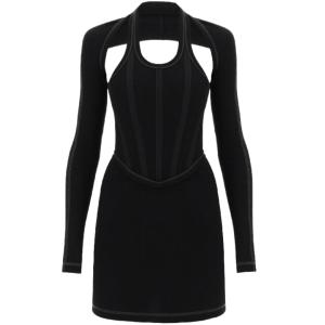 Corset detail bolero dress