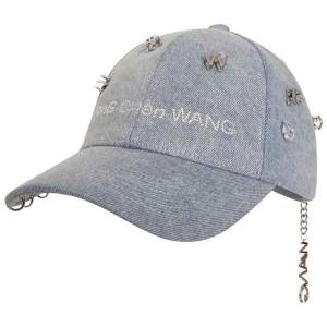 Logo chain detail baseball cap