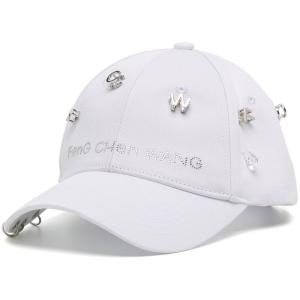 Logo chain detail baseball cap