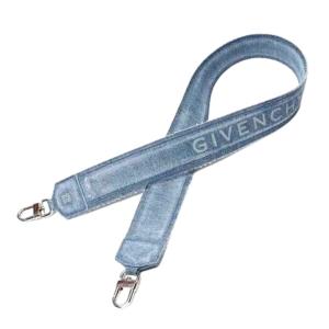 logo denim strap