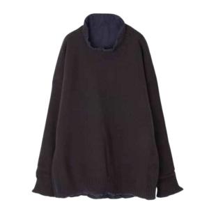 Reversible knit pullover