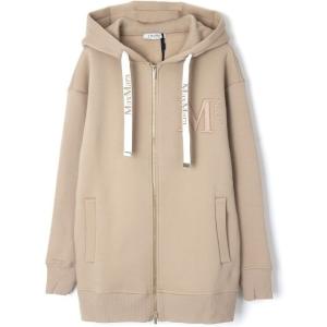 No-stalk cotton hooded zip-up