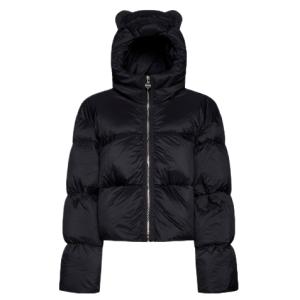 BLACK KENNY HOODED DOWN JACKET
